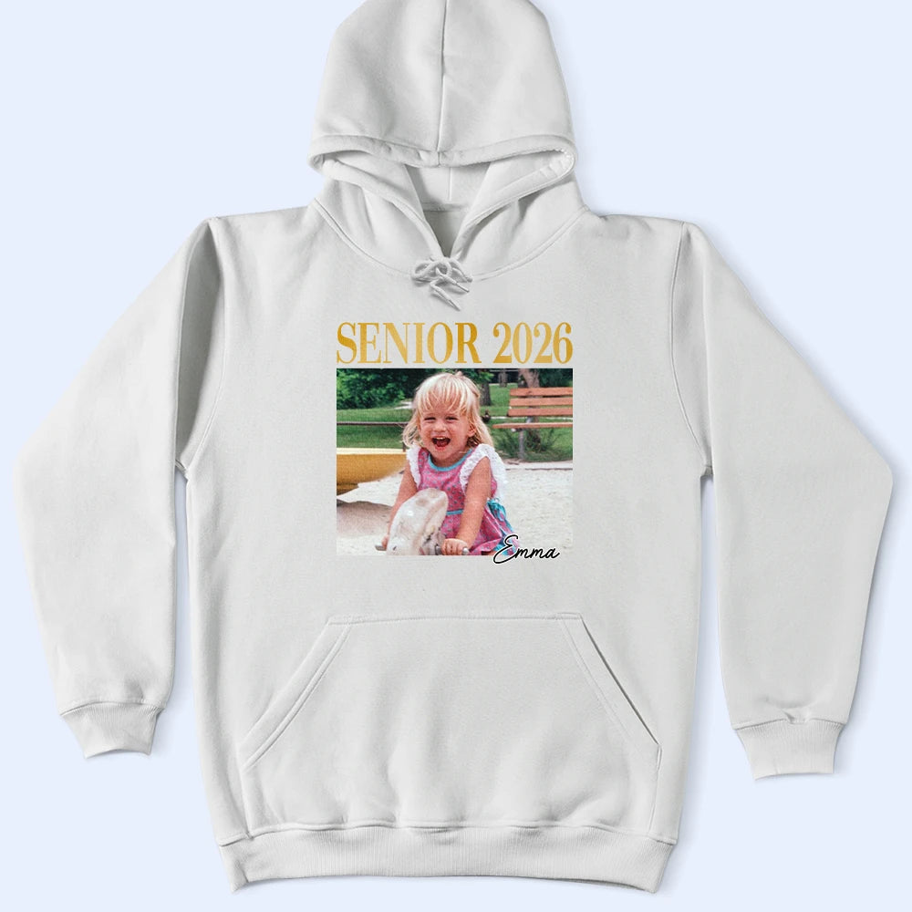 Custom Photo,Graduation,Gift For Yourself,Happy - Custom Photo Graduation Senior - Personalized T Shirt