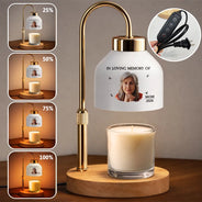 Custom Photo,Memorial,Gift For Mother,Gift For Father,Family,Sad - Custom Photo My Mind Still Talks To You - Personalized Candle Warmer Lamp