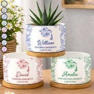 Graduation,Happy - Congrats Graduation - Personalized Ceramic Plant Pot