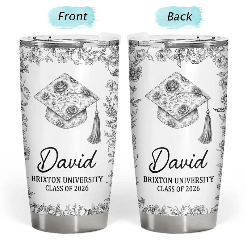 Graduation,Happy - Congrats Graduation - Personalized Tumbler