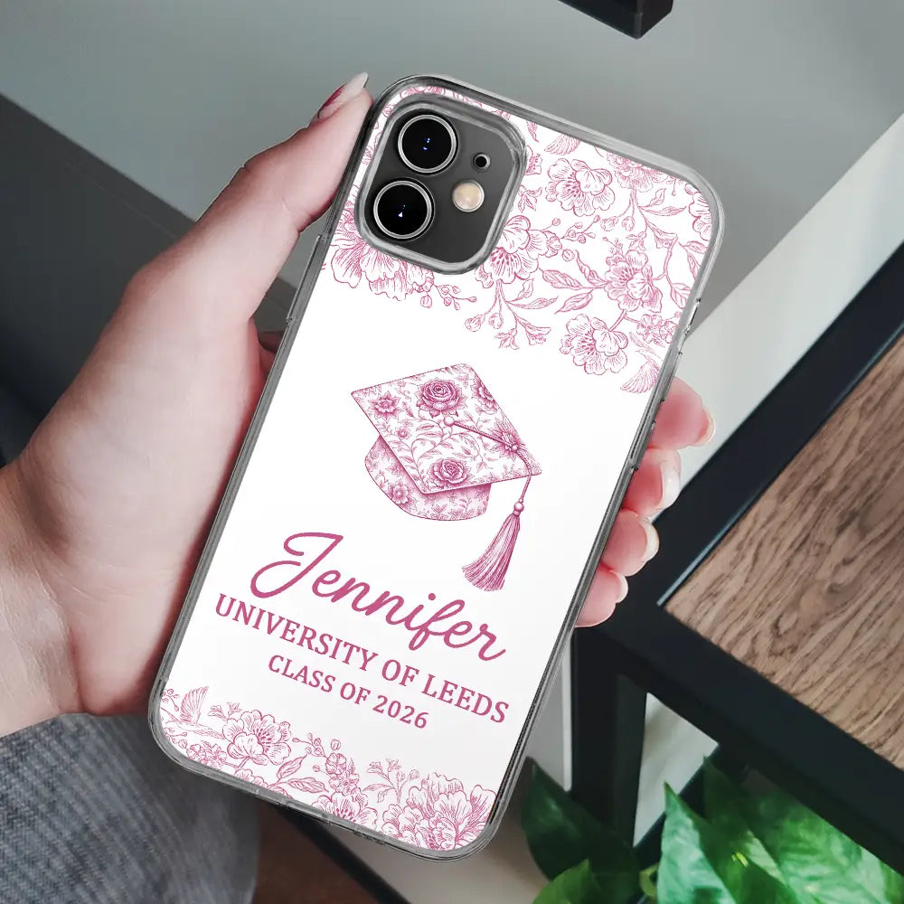 Graduation,Happy - Congrats Graduation - Personalized Clear Phone Case