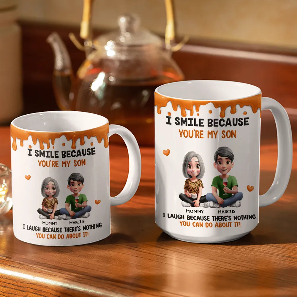 Gift For Son,Mom - Sons,Dad - Sons,Happy - Better Than Being Your Mother Son - Personalized White Edge-to-Edge Mug