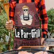 Gift For Husband,Gift For Boyfriend,Gift For Yourself,Gift For Men,Gift For Grandpa,Grandpa's Hobby,Gift For Father,Dad's Hobby,Grilling,French,Non-Eng,Vector,Playful - Le Par-Grill - Tablier Personnalisé