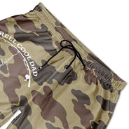 Gift For Father, Gift For Grandpa, Fishing, Non-Eng, Icon, Proud - Reel Cool Dad Grandpa - Personalized Unisex Beach Shorts