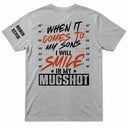 Gift For Father,Top Market,Humorous,Custom Text - I Will Smile In My Mugshot - Personalized T Shirt