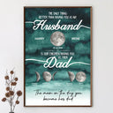 Gift For Father,Top Market,Proud,Moon Phase - Moon Phase We Love You To The Moon And Back Dad - Personalized Poster