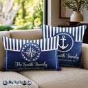 Summer,Family,Confident,Custom Text - Beach House Lake House Family Name - Personalized Pillow