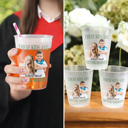 Custom Photo, Gift For Couples, Top Market, Wedding, Humorous, Dynamic Photo - Custom Photo These Kids Are Getting Married - Personalized Frosted Cups