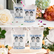 Custom Photo, Gift For Couples, Top Market, Wedding, Humorous, Dynamic Photo - Custom Photo These Kids Are Getting Married - Personalized Frosted Cups