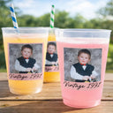 Custom Photo,Top Market,Gift For Yourself,Humorous,Dynamic Photo - Custom Photo Vintage Photo Birthday Party - Personalized Frosted Cups