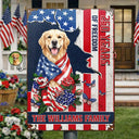 America 250th,Custom Photo,Independence Day,Art Design,Pet Lovers,Playful,Photo - US Theme Accessories Watercolor - Custom Photo Watercolor With US Accessories Patriotic Dog Cat 250 Years Of Freedom - Personalized Classic Metal Signs