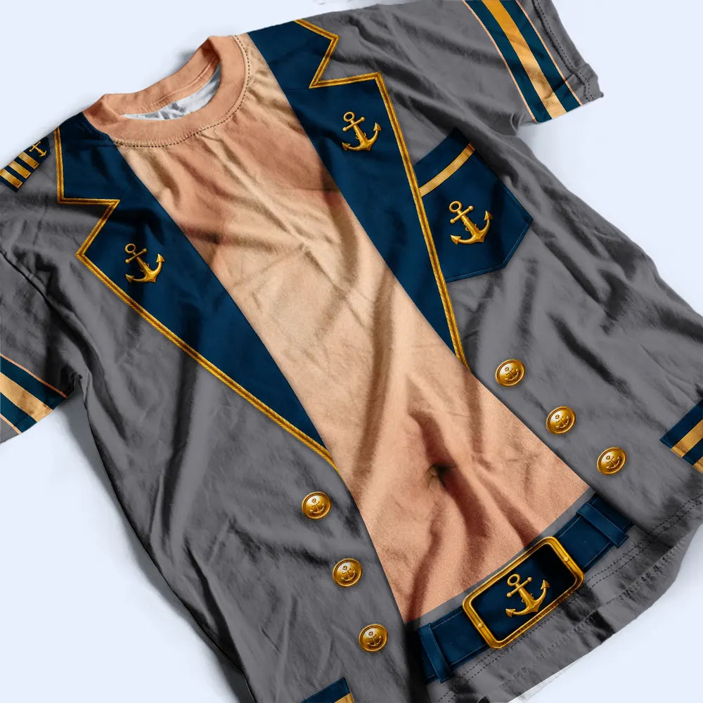 Top Market,Cruising,Humorous,Gift For Men,Gift For Yourself,Summer,Icon - Funny Captain Hairy Body - Personalized Full Print T Shirt