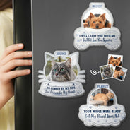 Sentimental,Custom Photo,Pet Lovers,Memorial,Upload Full Photo - Custom Photo I Will Carry You With Me - Personalized Acrylic Magnet