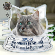 Sentimental,Custom Photo,Pet Lovers,Memorial,Upload Full Photo - Custom Photo I Will Carry You With Me - Personalized Custom Shaped Acrylic Plaque