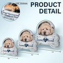 Sentimental,Custom Photo,Pet Lovers,Memorial,Upload Full Photo - Custom Photo I Will Carry You With Me - Personalized Custom Shaped Acrylic Plaque