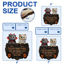 Cat Lovers,Halloween,Pet Lovers,Vector,Happy - 3D Effect Salem Sanctuary For Wayward Cats Ferals - Personalized Custom Shaped Wood Sign