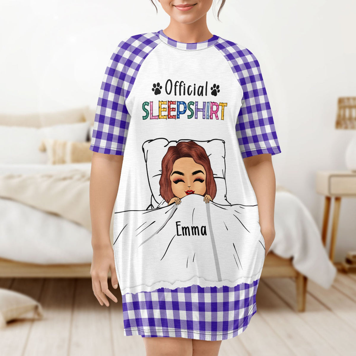 Official Sleepshirt - Gift For Women - Personalized Women's Sleep Tee