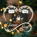 Forever Loved Memorial Dog Cat - Personalized Custom Shaped Acrylic Ornament