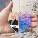 Custom Photo Still Live On The Hearts Christmas - Personalized Heart Shaped Glass Ornament