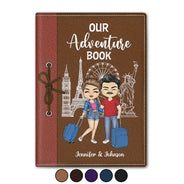 Gift For Couples, Gift For Husband, Gift For Wife, Gift For Boyfriend, Gift For Girlfriend, Travel - Couple Our Adventure Book - Personalized Passport Cover, Passport Holder