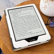 Reading,Gift For Yourself,Gift For Women,Happy - Reading Chibi Just A Girl Who Loves Books - Personalized Kindle Paperwhite Case Kickstand