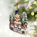 Gift For Grandparents,Grandpa,Gift For Grandpa,Gift For Grandma,Grandma,Grandkids,Gift For Grandkids,Gift For Women,Gift For Men,Top Market,Christmas - Christmas Snowman Our Grandkids 3D Effect - Personalized Custom Shaped Acrylic Ornament
