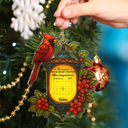 Memorial,Gift For Women,Gift For Men,Family,Sad,Christmas,Top Market - Calendar Memorial Christmas Lantern The Moment Your Heart Stopped - Personalized Custom Shaped Acrylic Ornament