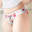 Gift For Couples,Gift For Wife,Gift For Girlfriend,Gift For Women,Funny,Custom Photo - Custom Photo Delicious Meal Only Serve For You - Personalized Women's Low-waisted Brief