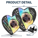 Custom Photo I Crossed The Rainbow Bridge Knowing I Was Loved - Remembrance, Grief Gift For Family, Pet Lover - Personalized Heart Memorial Garden Stone