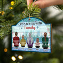 Greatest Gift Our Parents Gave Us - Christmas Gift For Family, Sibling, Brothers, Sisters, Grandparents - Personalized Custom Shaped Wooden Ornament