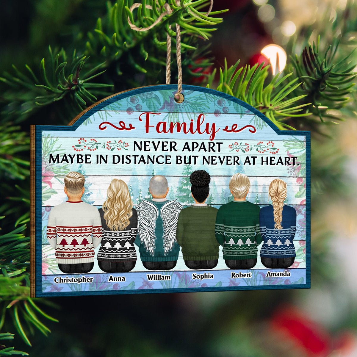 Greatest Gift Our Parents Gave Us - Christmas Gift For Family, Sibling, Brothers, Sisters, Grandparents - Personalized Custom Shaped Wooden Ornament