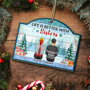 Greatest Gift Our Parents Gave Us - Christmas Gift For Family, Sibling, Brothers, Sisters, Grandparents - Personalized Custom Shaped Wooden Ornament