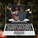 Of All The Weird Things - Christmas, Loving, Anniversary Gift For Couple, Spouse, Husband, Wife - Personalized Custom Shaped Acrylic Ornament