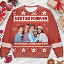 Custom Photo Version 2 - Holiday Gift For Family, Couple, Dad, Mom, Grandpa, Grandma - Personalized Unisex Ugly Sweater