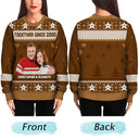 Custom Photo Version 2 - Holiday Gift For Family, Couple, Dad, Mom, Grandpa, Grandma - Personalized Unisex Ugly Sweater