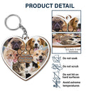 Custom Photo You Left Paw Prints On My Heart - Birthday, Loving Gift For Pet Lovers - Personalized Wooden Keychain