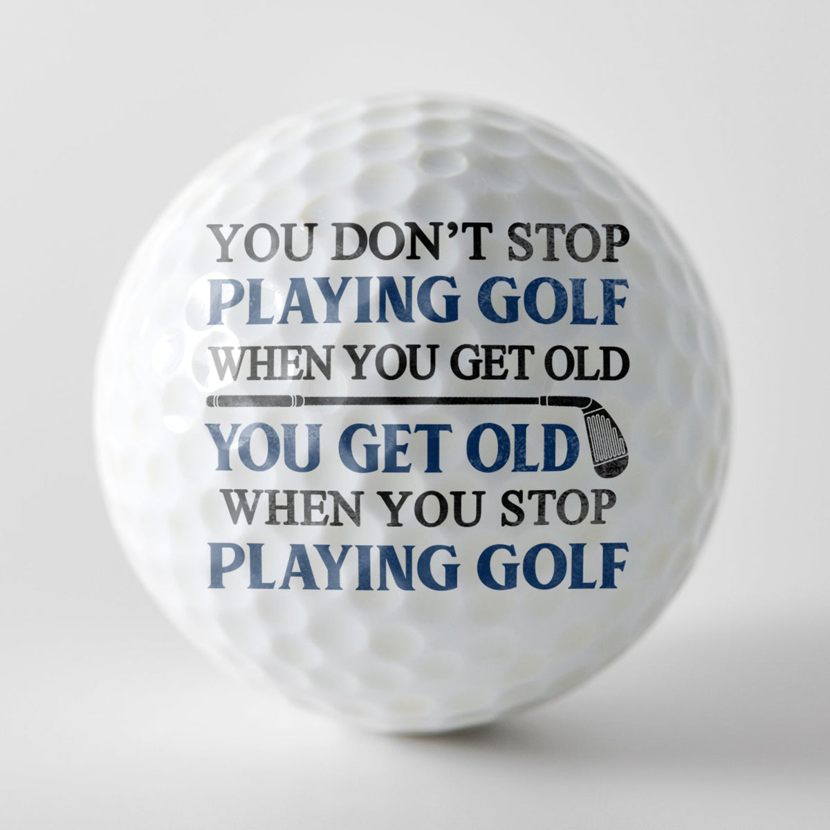 That's What I Do I Play Golf & I Know Things - Gift For Golfer - Personalized Golf Ball