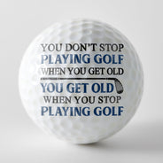 That's What I Do I Play Golf & I Know Things - Gift For Golfer - Personalized Golf Ball