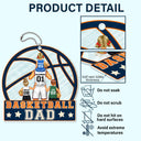 Basketball Dad - Birthday, Loving Gift For Sport Fan, Dad, Father - Personalized Acrylic Car Hanger