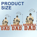 Baseball Softball Dad - Birthday, Loving Gift For Sport Fan, Dad, Father - Personalized Acrylic Car Hanger