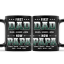 First Dad Now Papa Fir Forest - Personalized Black Mug