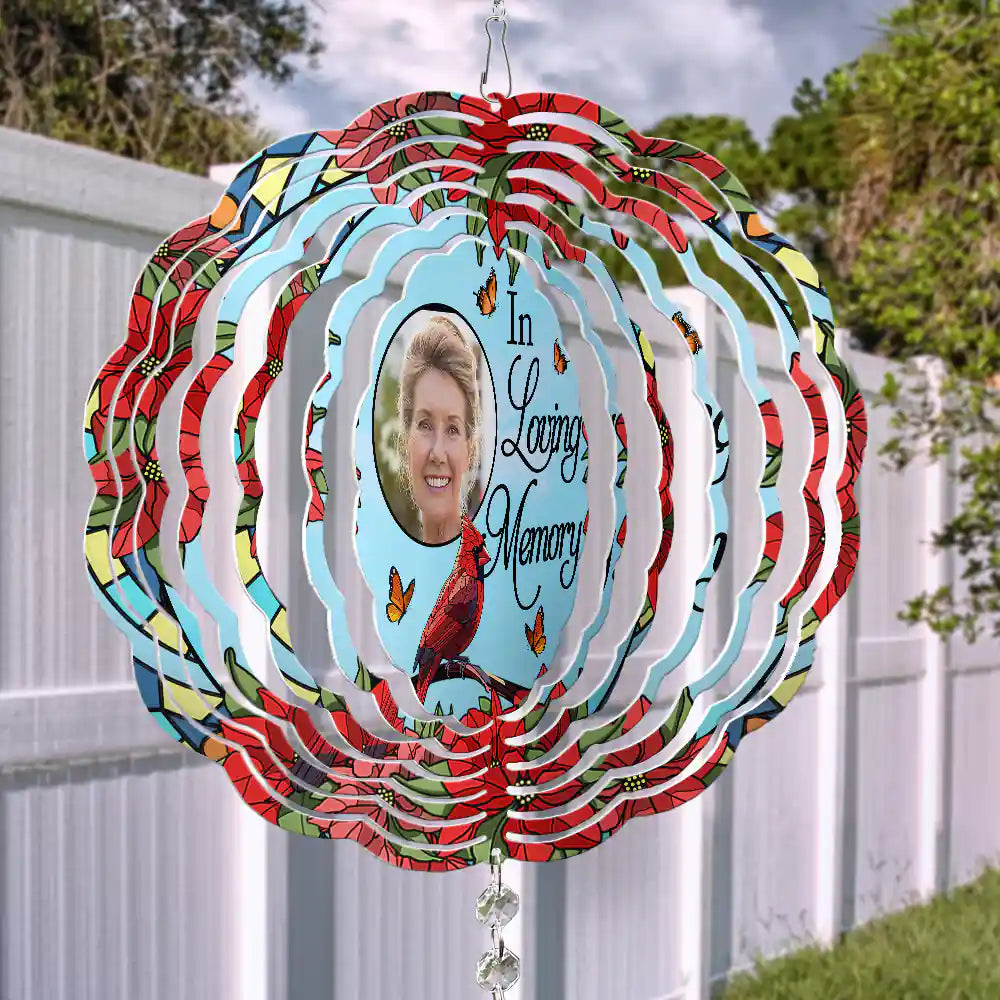 Family, Parents, Gift For Grandparents - Custom Photo I'm Always With You - Personalized Wind Spinner
