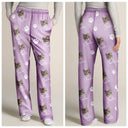 Custom Photo,Happy,Pet Lovers,Dog Lovers,Cat Lovers - Custom Photo Funny Dog Cat Face - Personalized Pajama Pants