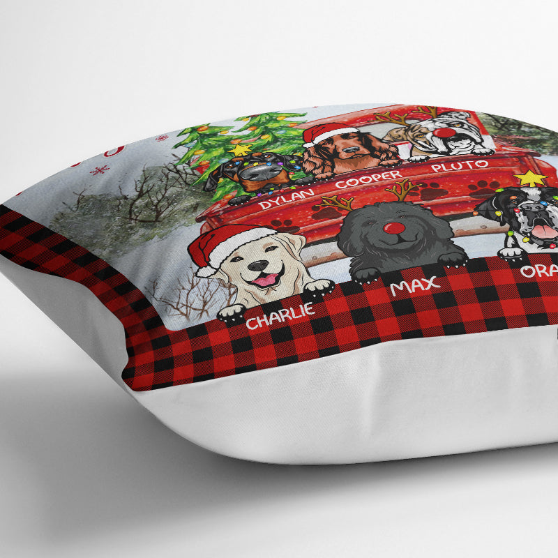 Have Yourself A Furry Little Christmas - Christmas Gift For Dog Lovers - Personalized Custom Pillow