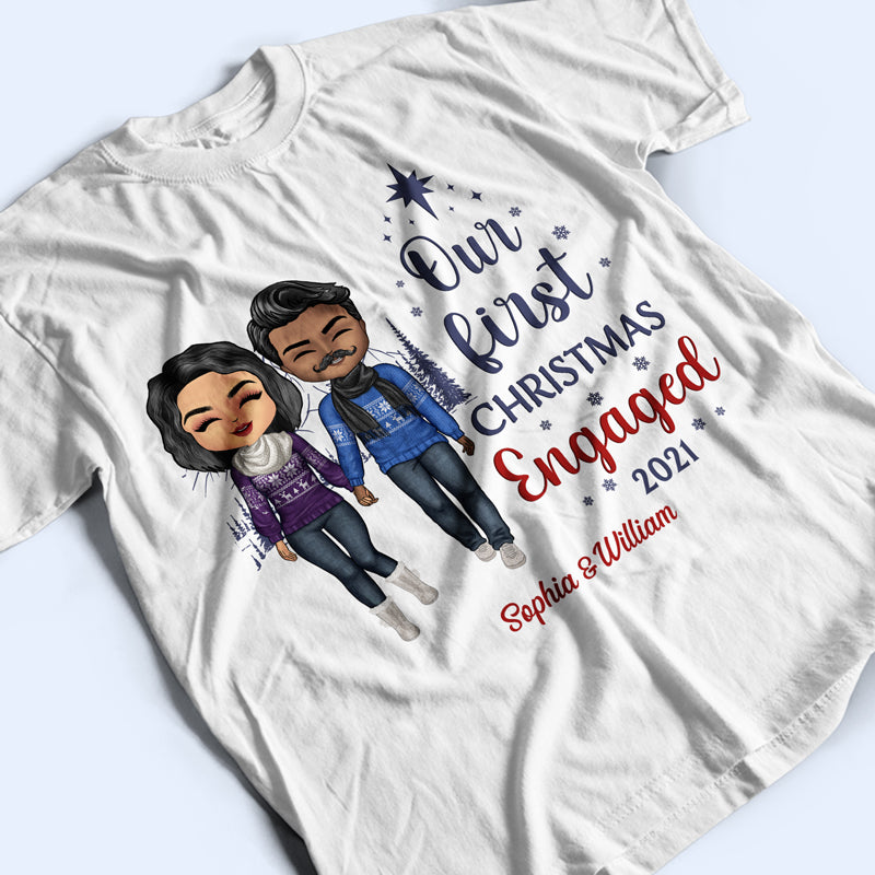 Couple Our First Christmas Together - Christmas Gift For Couple - Personalized Custom Hoodie
