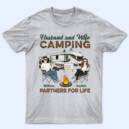 Camping Partners For Life Camping Couple - Personalized Custom T Shirt