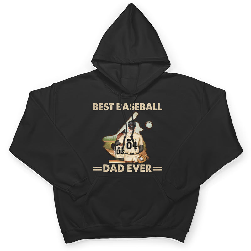 Best Baseball Dad Ever - Father Gift - Personalized Custom T Shirt