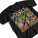 They Call Me Grandpa Because Partner In Crime - Gift For Dad, Grandfather - Personalized Custom T Shirt