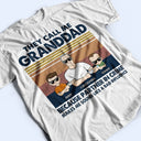 Kid Call Me Grandpa Because Partner In Crime - Gift For Dad, Grandfather - Personalized Custom T Shirt