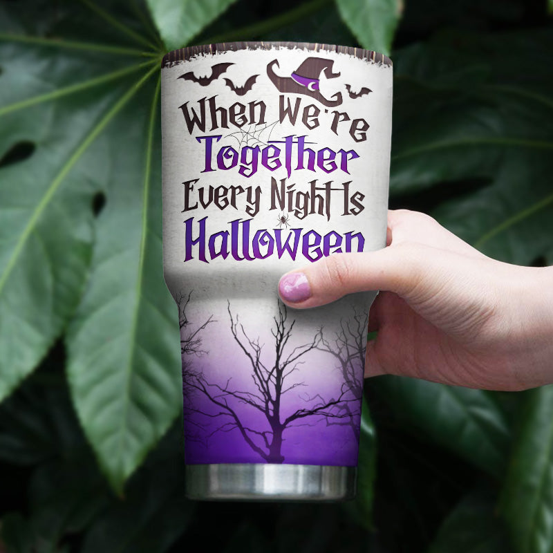Witches Best Friends The Black Hat Sisterhood An Enchanting Fly By Night Group - Gift For Besties And Sisters - Personalized Custom 30 Oz Tumbler